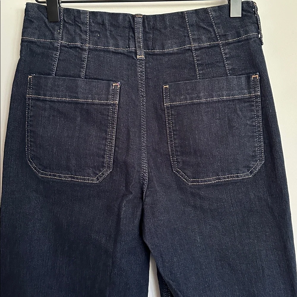 Anthropologie Maeve Colette Crop High Rise Wide Leg Jeans - Picture 10 of 12